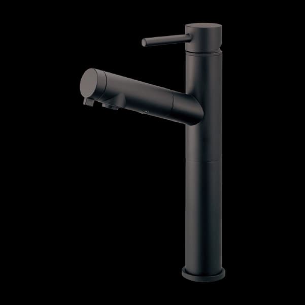 Vòi lavabo Dây rút nóng lạnh Màu đen L184MD khác biệt, chất lượng Nhật Bản