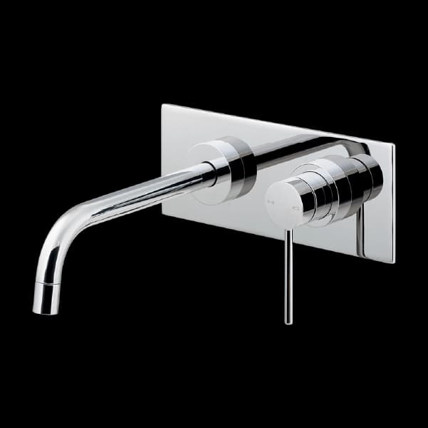 Vòi lavabo Gắn tường, nóng lạnh, 1 cần gạt Màu chrome L199CH cá tính, chất lượng Nhật Bản