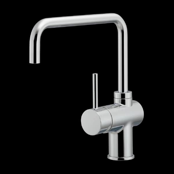 Vòi rửa chén nóng lạnh màu chrome B115 tinh giản, chất lượng Nhật Bản