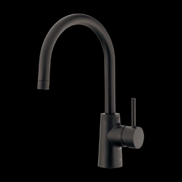 Vòi rửa chén dây rút nóng lạnh màu đen B138D sang trọng, chất lượng Nhật Bản