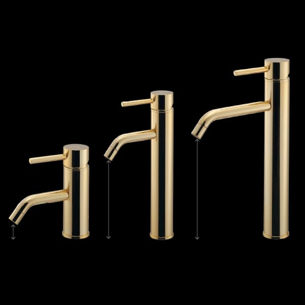 Vòi lavabo Nóng lạnh Màu vàng L183AG - Hình ảnh 2 - Vòi rửa cao cấp Kurashi