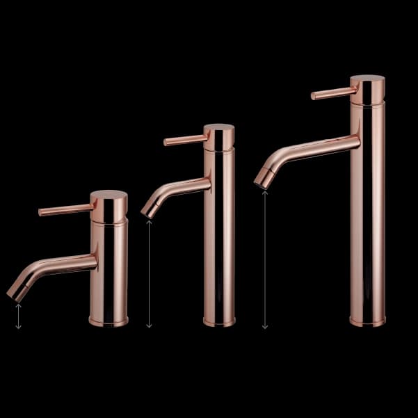 Vòi lavabo Nóng lạnh Màu đồng L183BR - Hình ảnh 2 - Vòi rửa cao cấp Kurashi