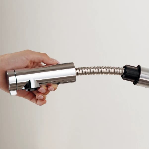 Vòi lavabo Dây rút nóng lạnh Màu chrome L184CH - Hình ảnh 2 - Vòi rửa cao cấp Kurashi